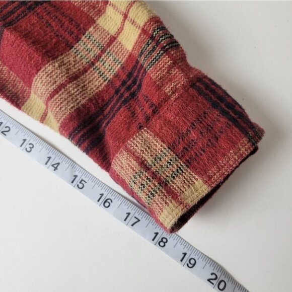 NATURAL reflections plaid button shacket overshirt rustic 1x - Picture 9 of 10